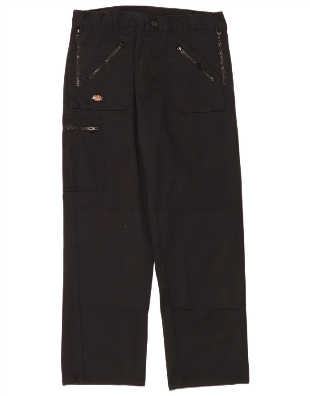 Dickies Pantalones cargo rectos para hombre W34 L30 Poliéster negro