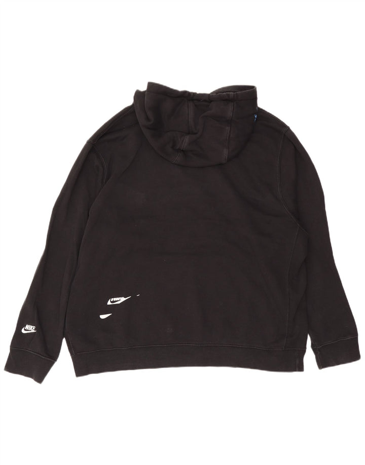 Nike - Sudadera con capucha para hombre, talla 2XL, algodón negro