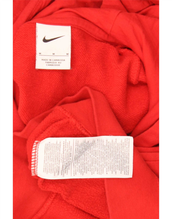 Nike - Sudadera con capucha para hombre, color rojo medio, algodón