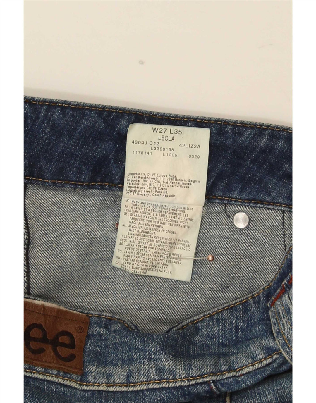 Vaqueros Lee Leola Bootcut para mujer W27 L35 Algodón azul