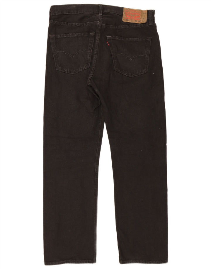 Levi's Vaqueros rectos 501 para hombre W34 L30 Algodón negro