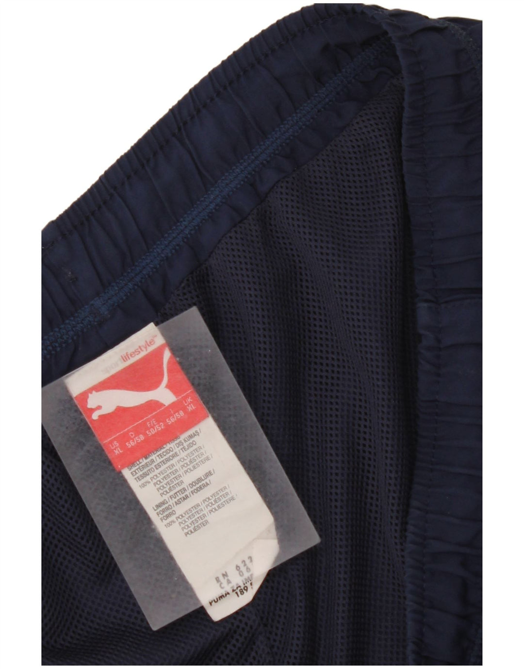PUMA Pantalones cortos deportivos gráficos para hombre XL Poliéster azul marino
