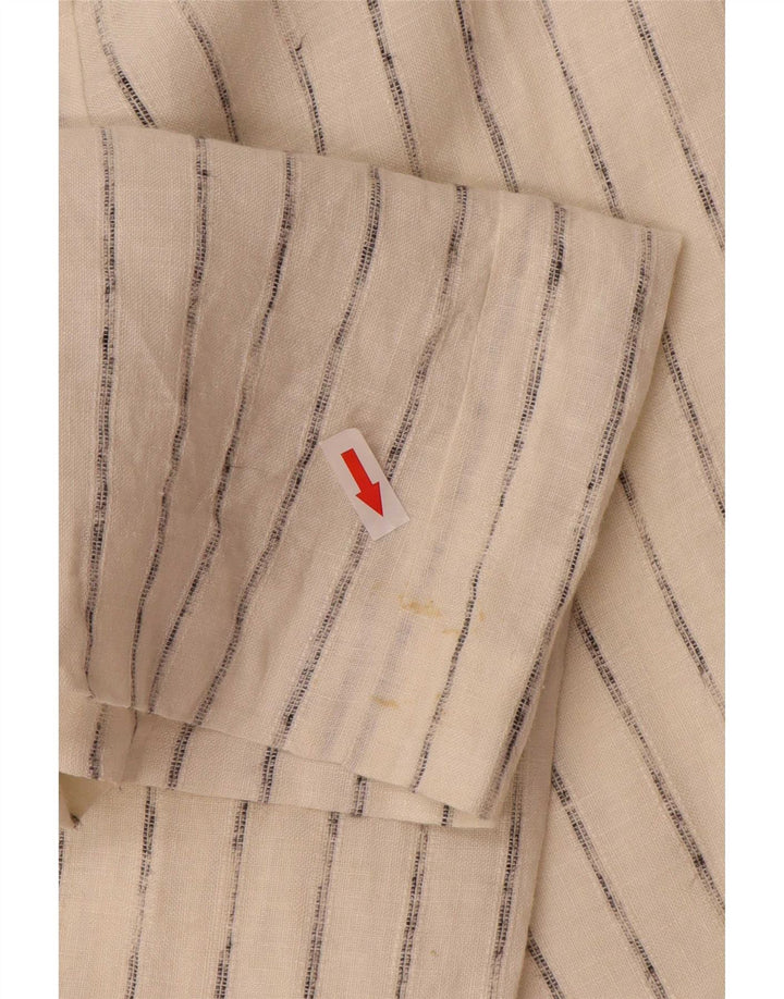 Marks & Spencer Pantalones Casuales para Mujer UK 12 Medium W32 L33 Off White
