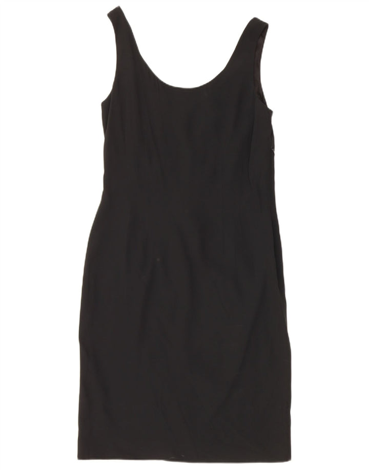 Seventy Vestido Vaina Sin Mangas IT 40 Small Viscosa Negra