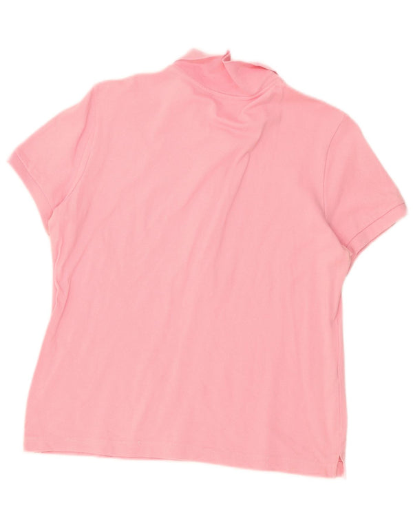 Polo Lacoste Mujer Talla 48 XL Algodón Rosa