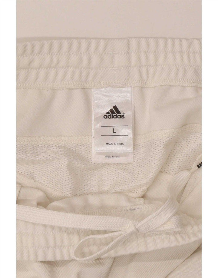 Pantalón De Chándal Adidas Hombre Grande Poliéster Blanco