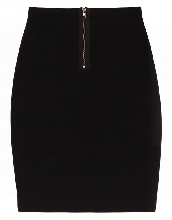Guess Falda Lápiz Para Mujer Pequeña W26 Rayón Negro