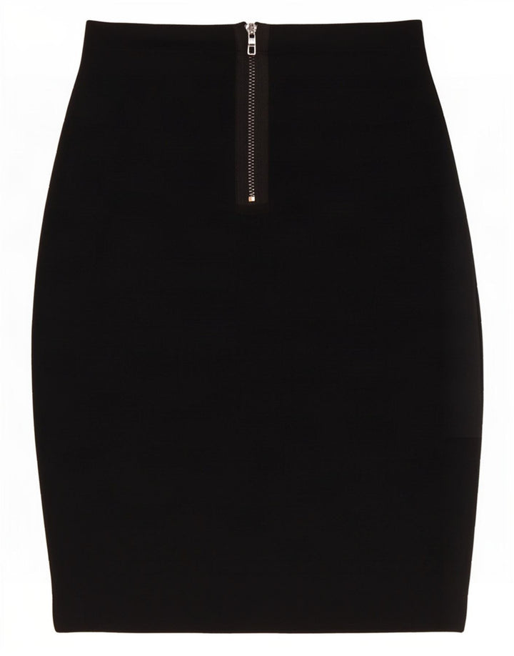 Guess Falda Lápiz Para Mujer Pequeña W26 Rayón Negro