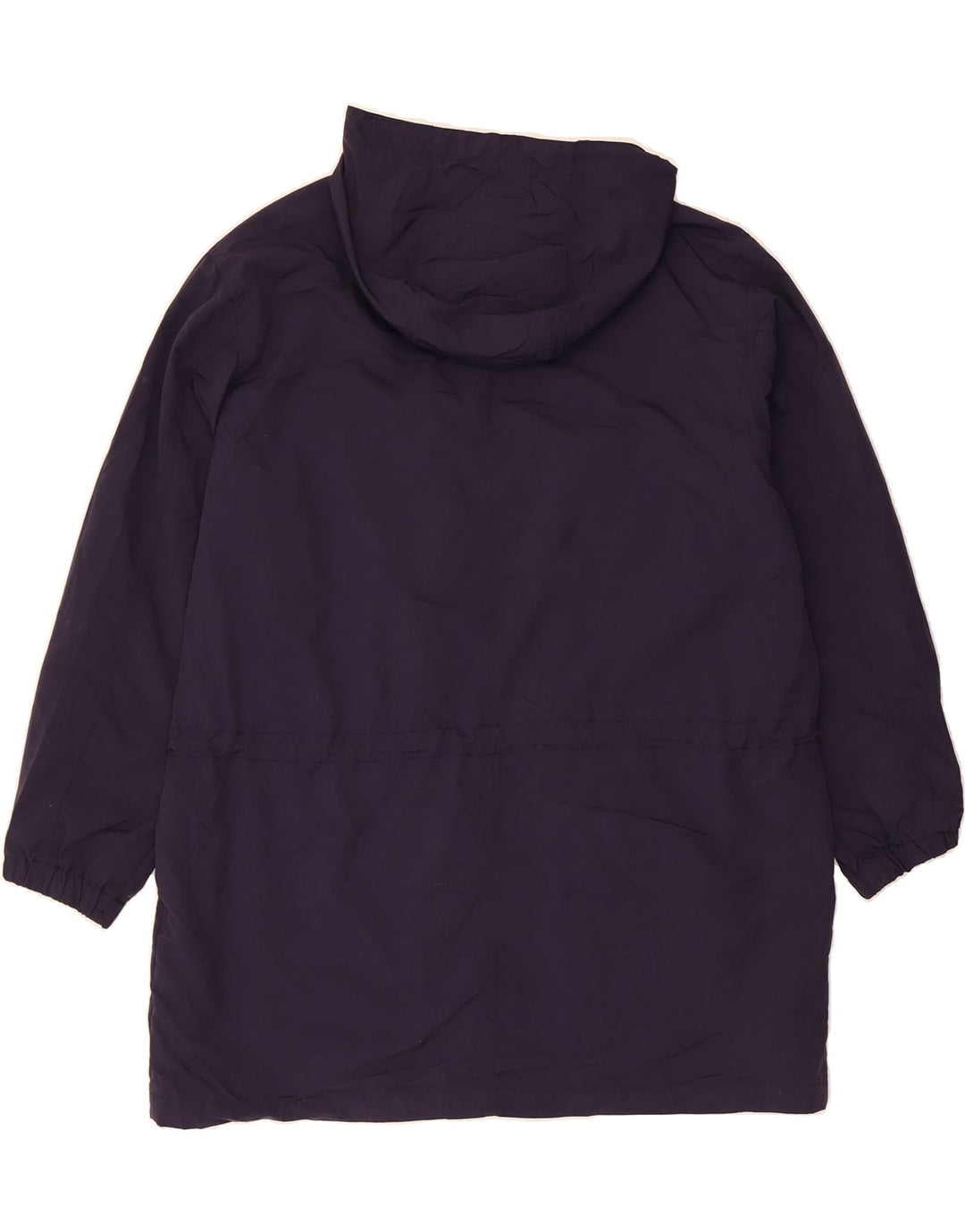EDDIE BAUER Womens Hooded Raincoat UK 16 Large Navy Blue Nylon Vintage Eddie Bauer and Second-Hand Eddie Bauer from Messina Hembry 