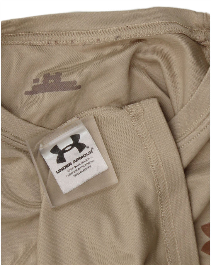 Camiseta Under Armour Hombre Top XL Beige Poliéster