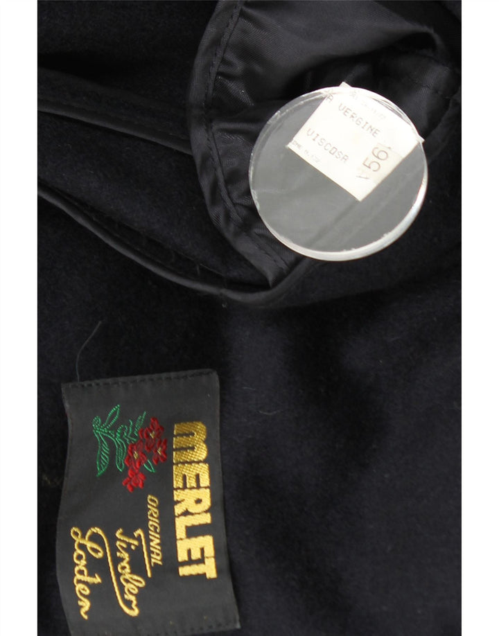 Merlet Abrigo Hombre IT 56 3XL Lana Virgen Azul Marino