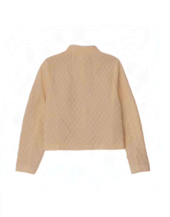Goldix Chaqueta acolchada para mujer UK 8 Small Off White Poliéster