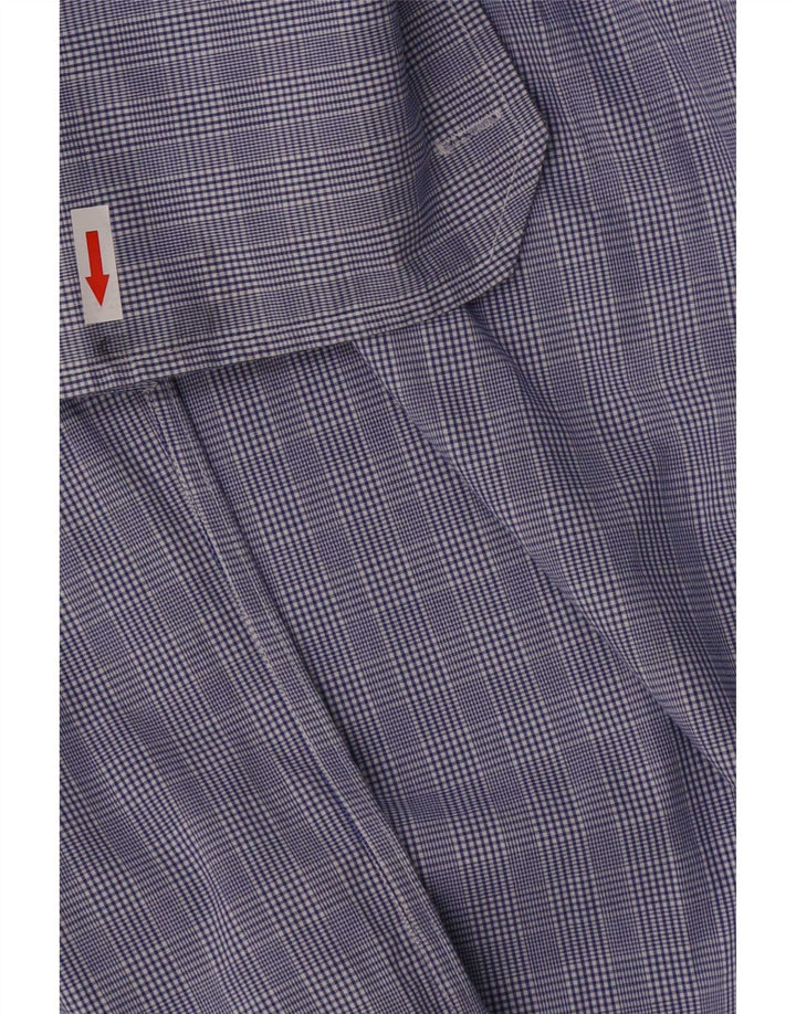 Tommy Hilfiger Camisa formal para hombre Talla 15 1/2 Pata de gallo azul mediana