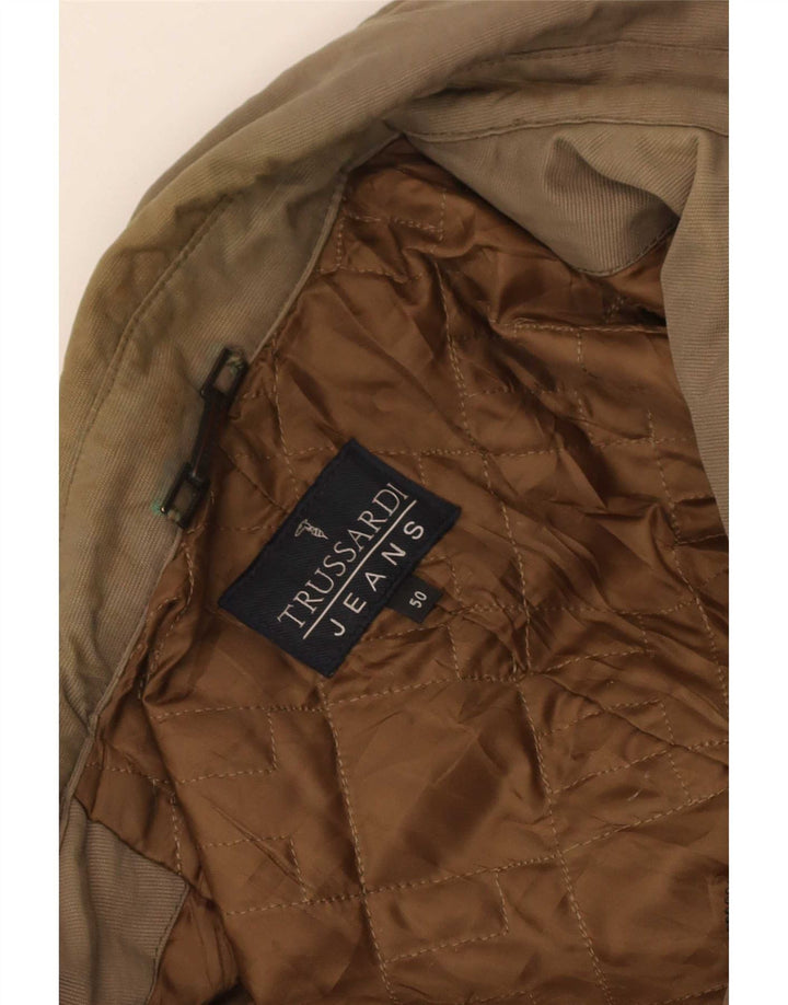 Trussardi Jeans Gabardina Hombre IT 50 Large Caqui