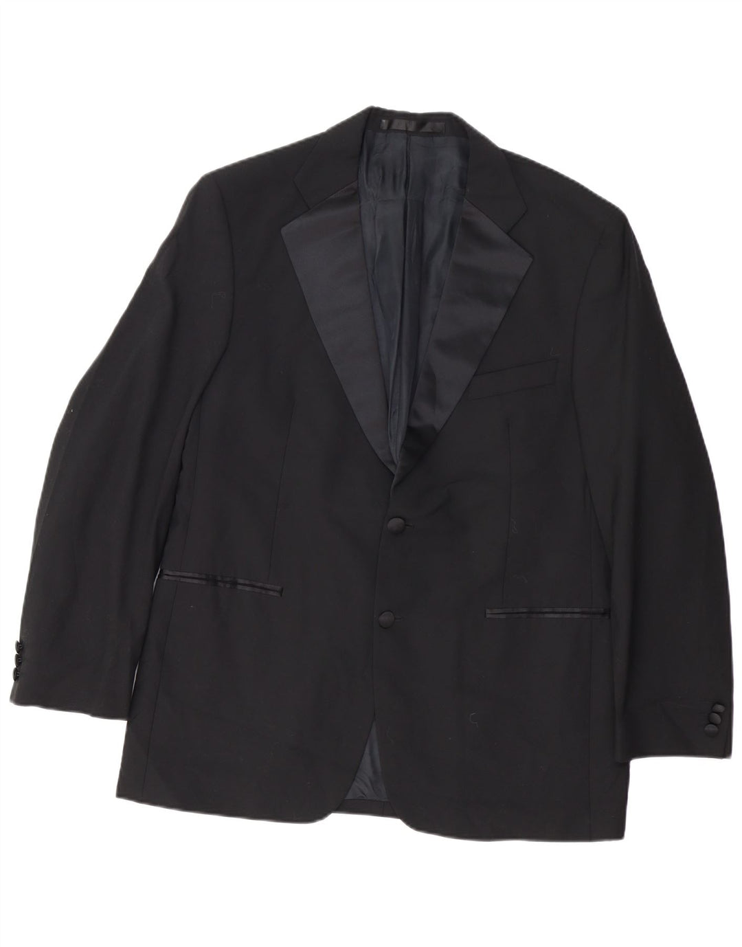 Marks & Spencer Chaqueta tipo blazer de 2 botones para hombre UK 38 Mediana lana negra