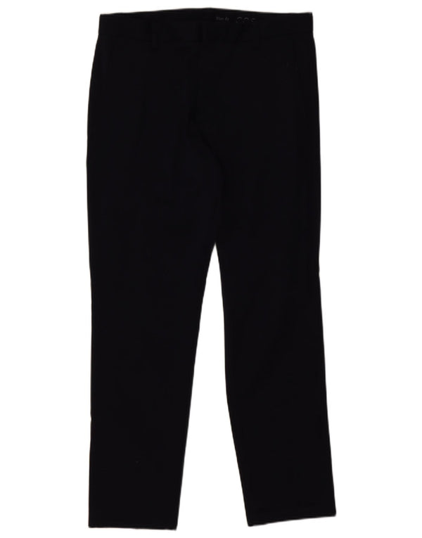 Cos Pantalones chinos ajustados para mujer IT 48 XL W32 L29 Algodón azul marino