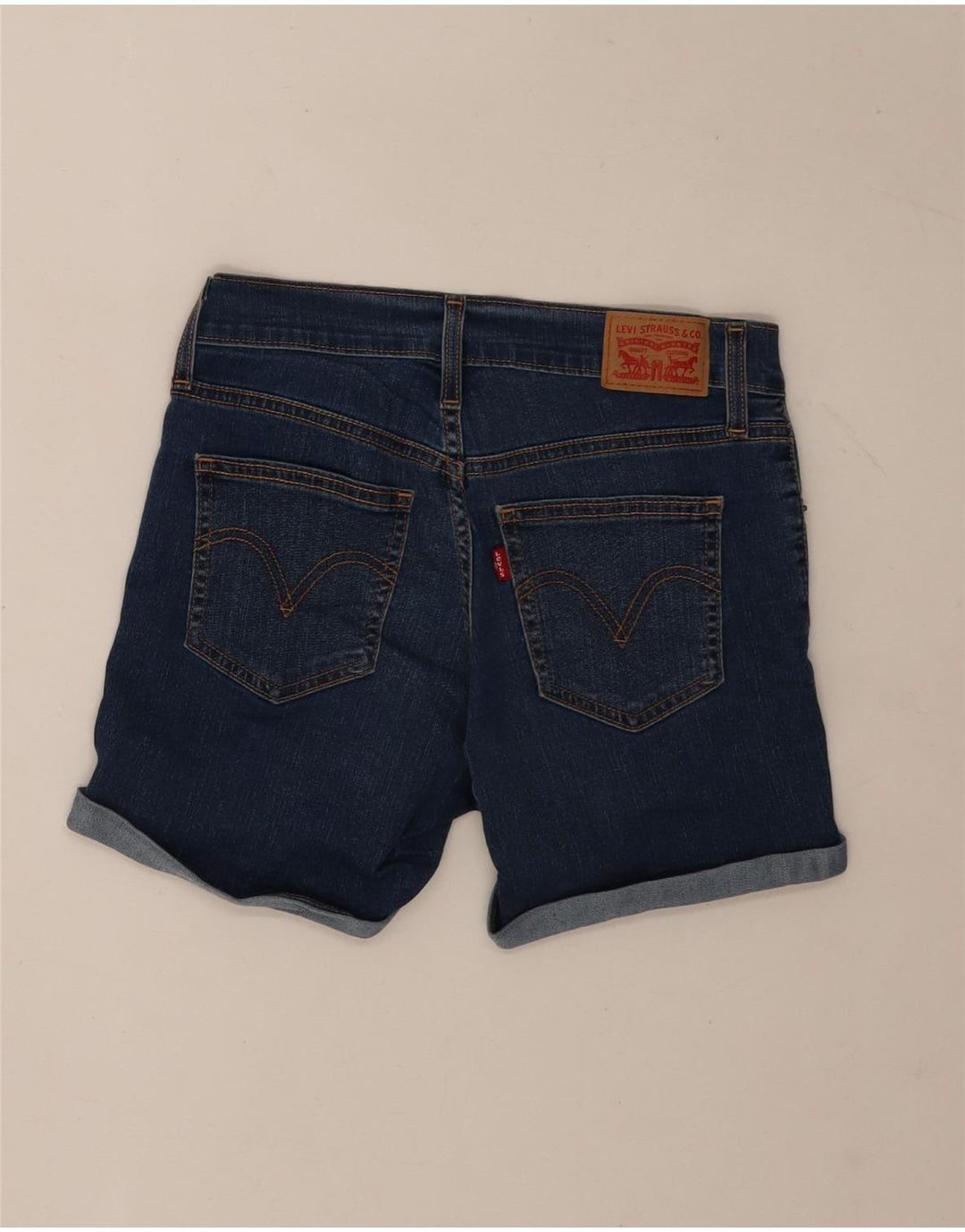 Shorts Vaqueros Levi's Mujer W26 Small Azul Marino Algodón
