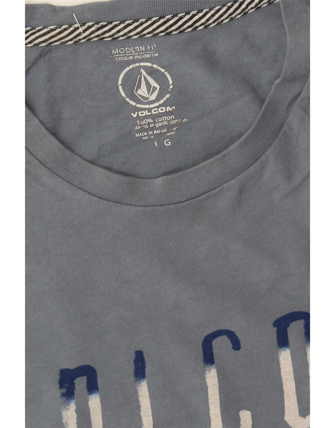 Volcom Camiseta con gráfico de corte moderno para hombre, talla grande, algodón azul