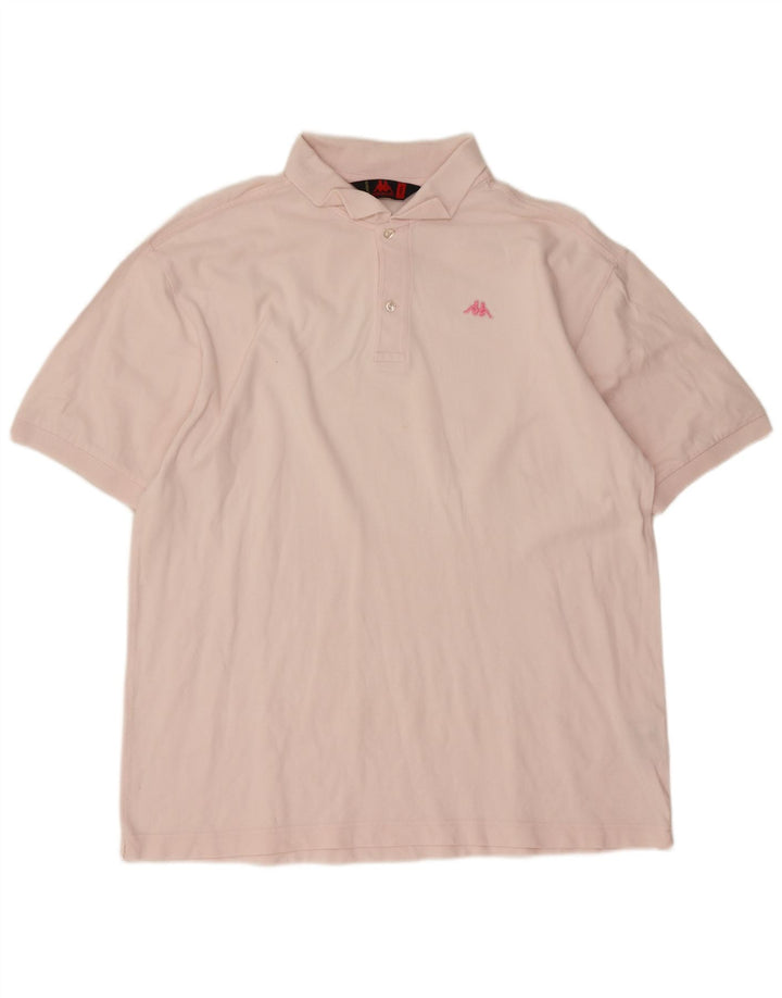 Kappa Polo De Corte Regular Para Hombre De Algodón Rosa Grande
