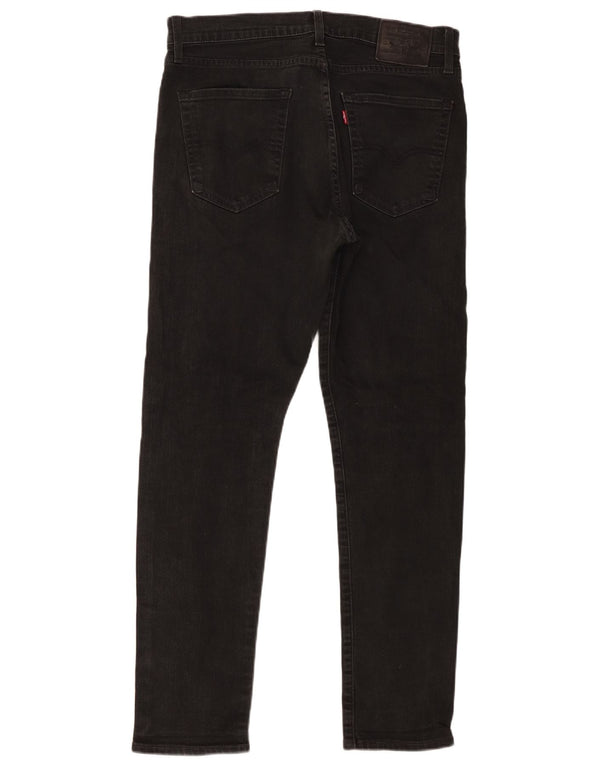 Levi's Hombre 512 Slim Tapered Jeans W34 L32 Algodón Negro