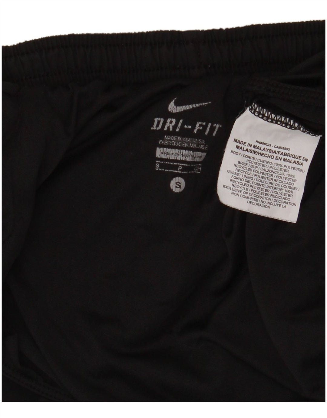 Nike Pantalones cortos deportivos Dri Fit para mujer UK 8 Small Poliéster negro