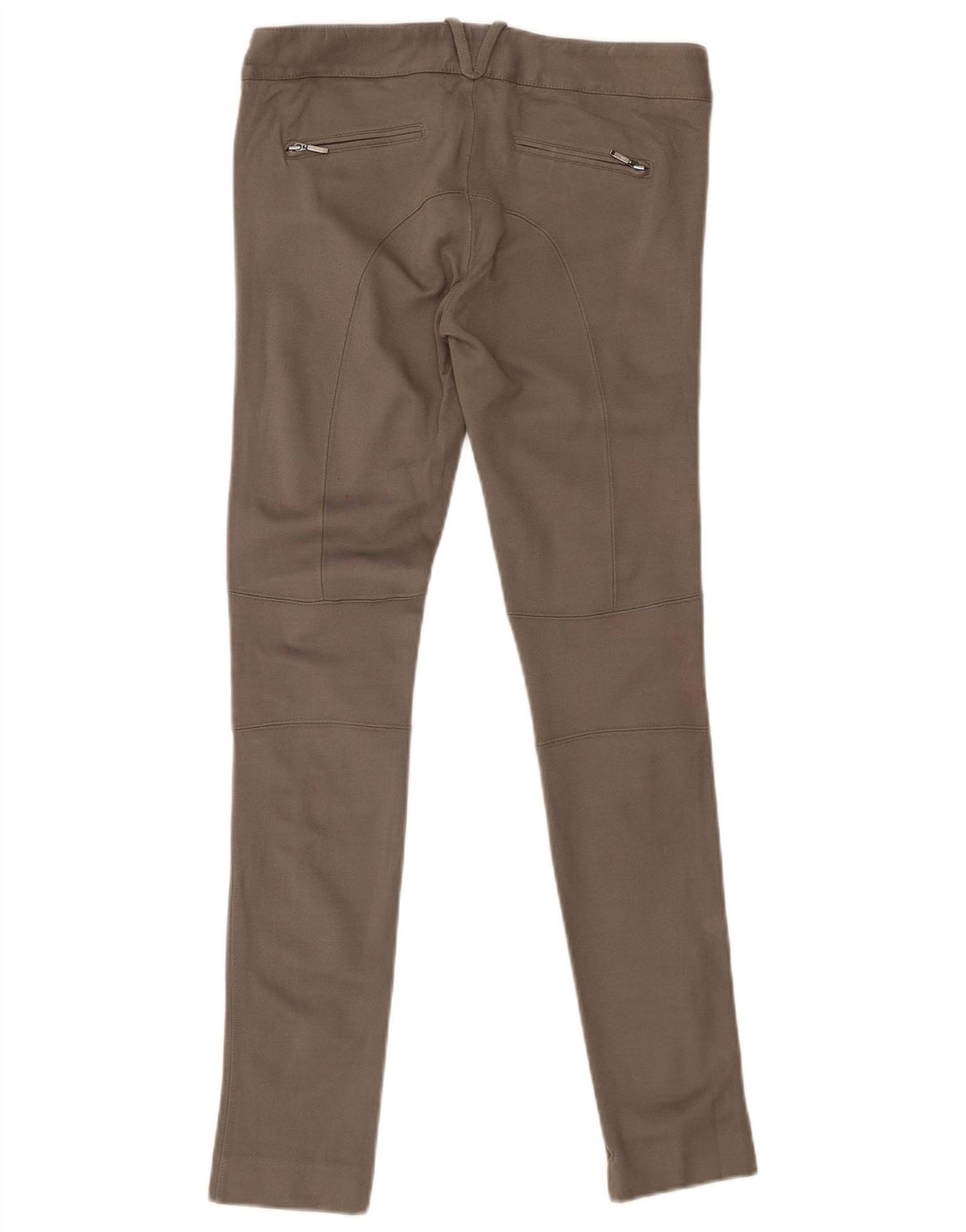 MASSIMO DUTTI Pantalones Casuales Pitillo Mujer EU 36 XS W26 L29 Caqui Modal