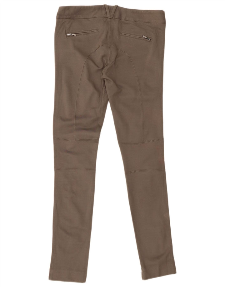 MASSIMO DUTTI Pantalones Casuales Pitillo Mujer EU 36 XS W26 L29 Caqui Modal