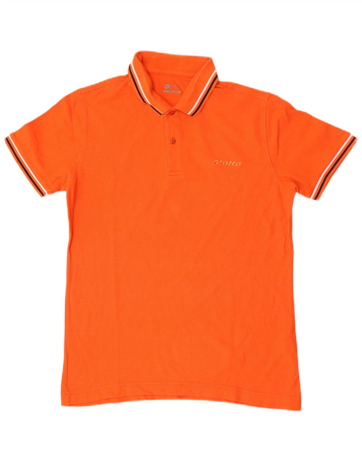 Lotto Polo Hombre Naranja Mediano A Rayas