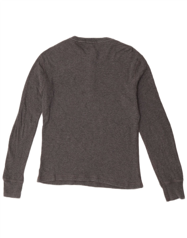 Polo Ralph Lauren Hombre Top Manga Larga Gris Medio