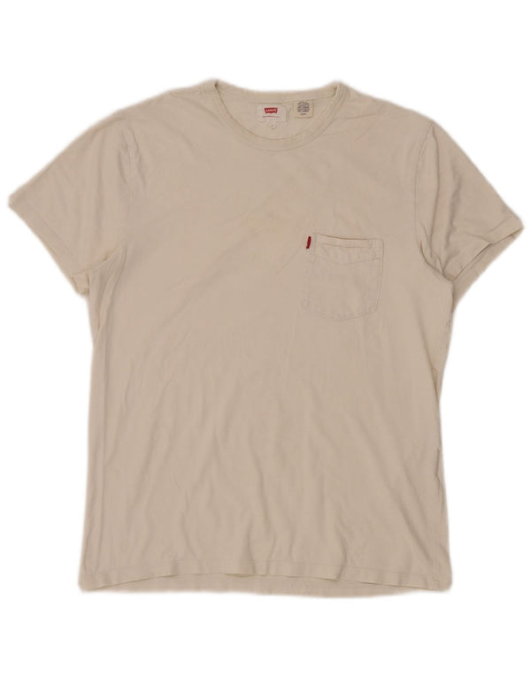 Levi's Hombre Camiseta Top Small Blanco