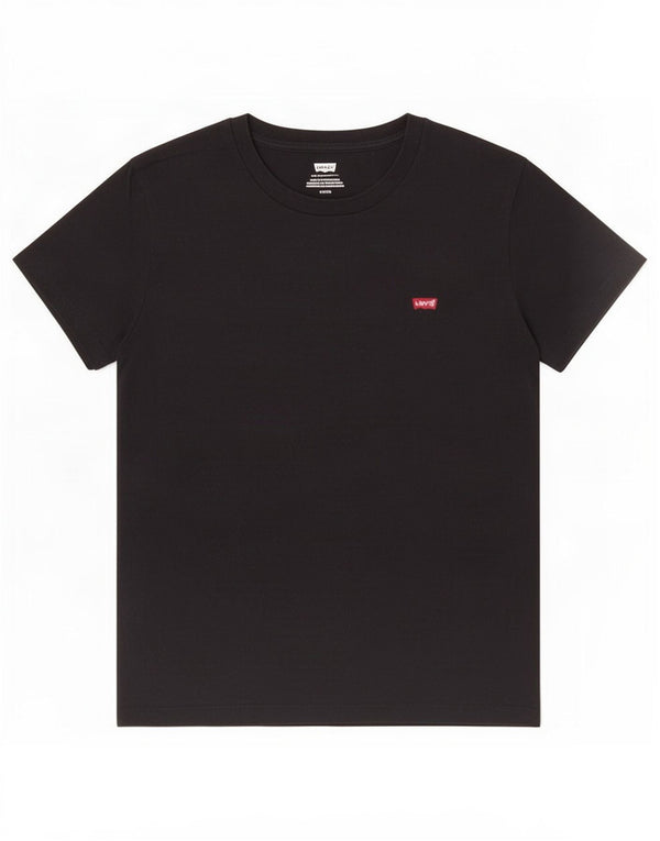 Levi's Camiseta para mujer Top UK 10 Small Black Cotton