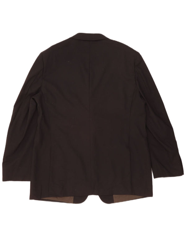 Marks & Spencer Chaqueta tipo blazer de 2 botones para hombre UK 46 XL Lana negra