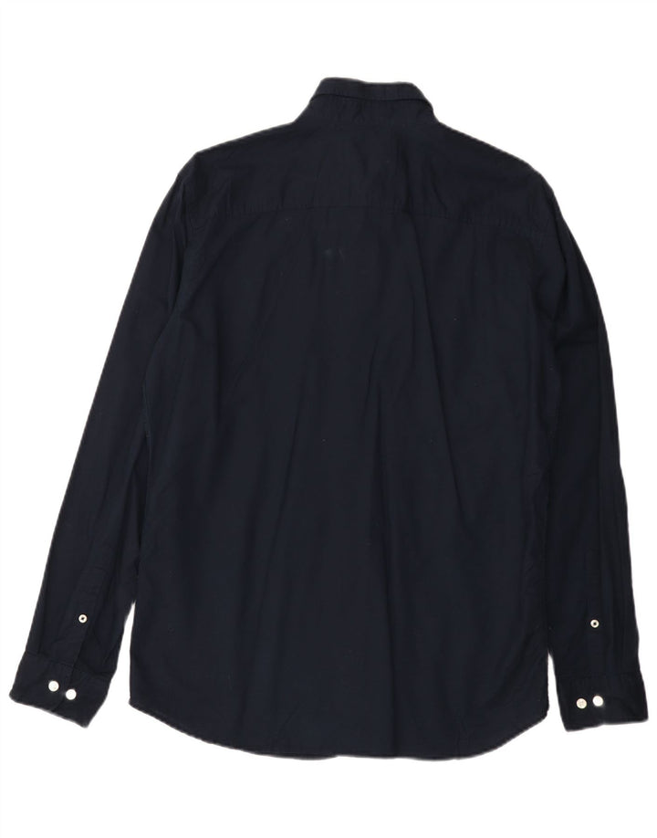 Camisa Jack & Jones Hombre Grande Azul Marino Algodón