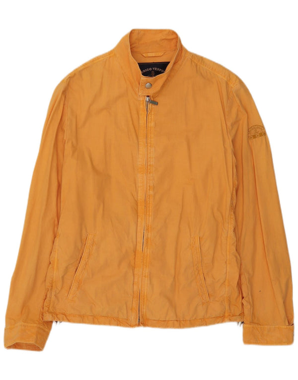 Chaqueta bomber para hombre Amerigo Vespucci UK 38 Algodón amarillo medio