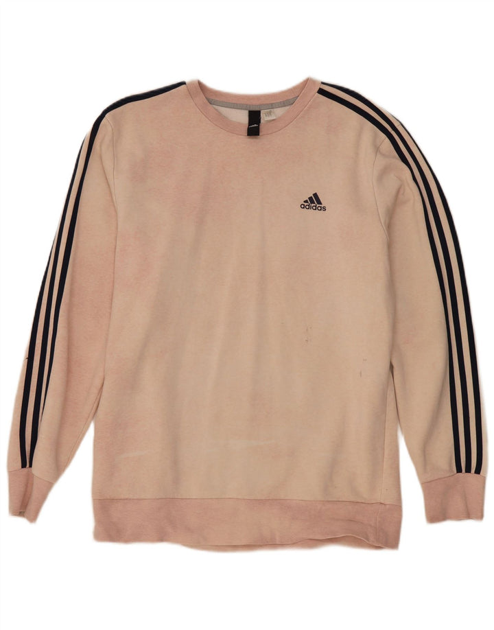 Adidas Hombre Graphic Regular Fit Sudadera Jumper Grande Rosa