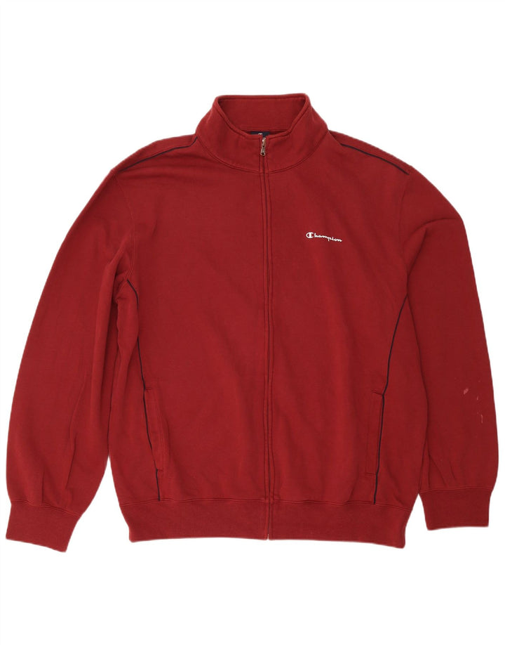 Champion Chaqueta de chándal para hombre, talla 3XL, algodón burdeos