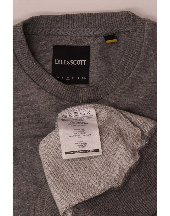 Sudadera Lyle & Scott Hombre Jersey tipo jersey de algodón gris medio