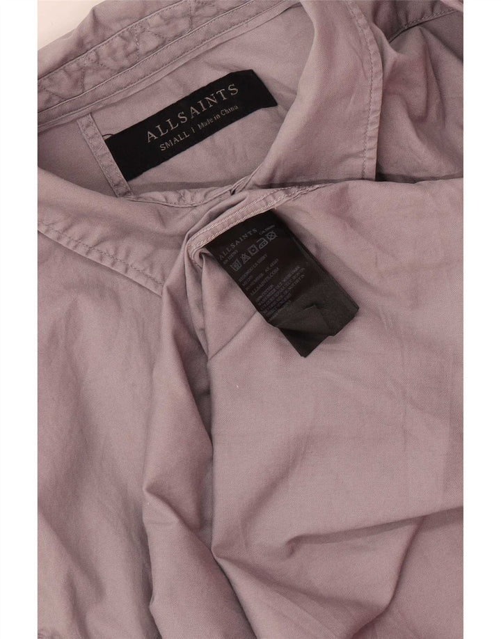 Camisa All Saints Hombre Small Gris Algodón