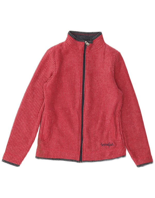 Weird Fish Chaqueta de chándal extragrande para mujer UK 10 Small Red Poliéster