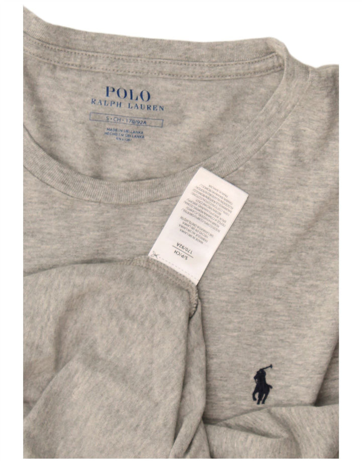 Polo Ralph Lauren Hombres Top Manga Larga Pequeño Algodón Gris
