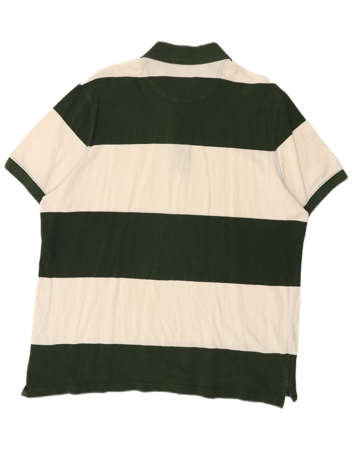 Polo Massimo Dutti Hombre Algodón Rayas Verde Grande