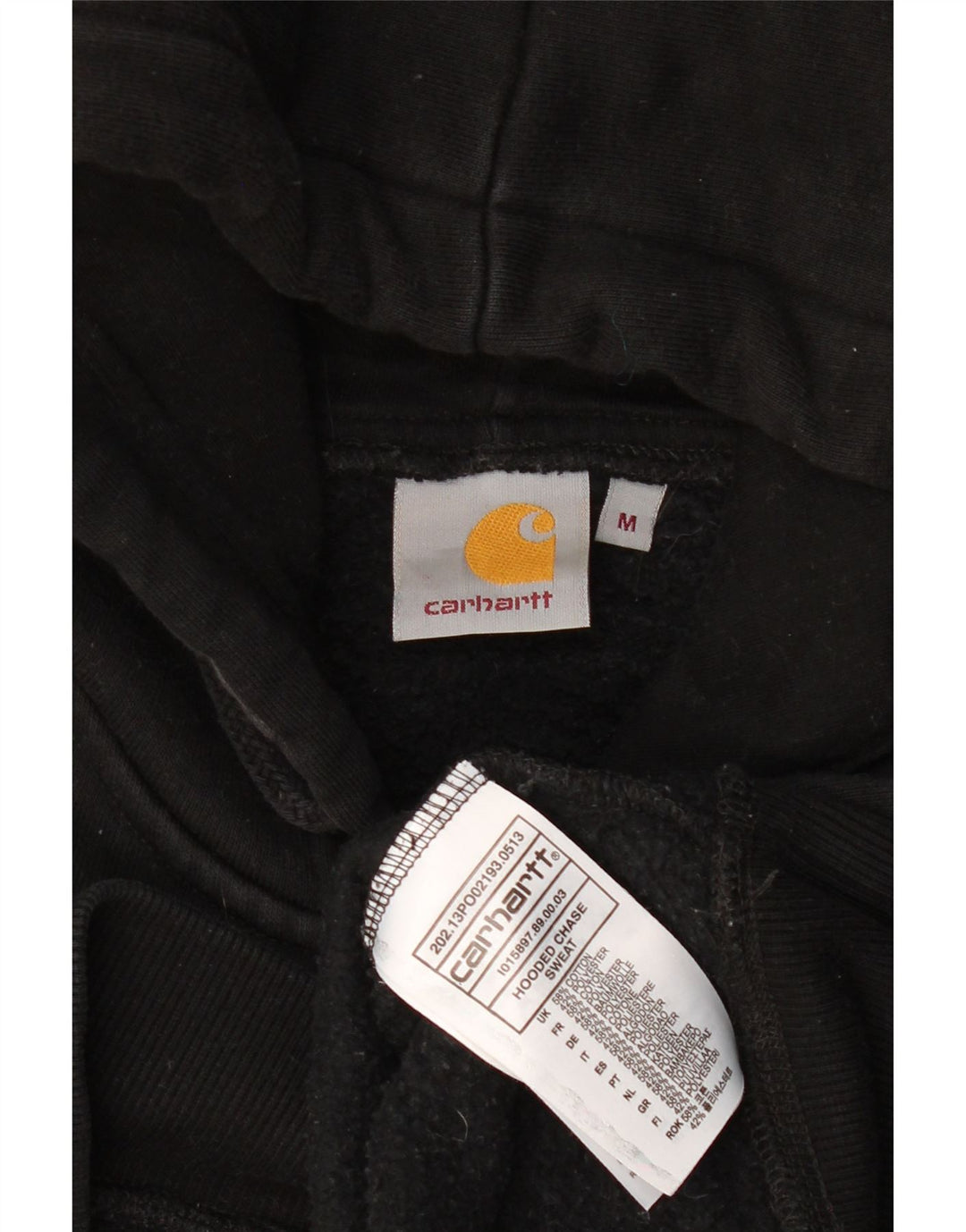 Carhartt Hombre Sudadera Con Capucha Jumper Medium Negro Algodón