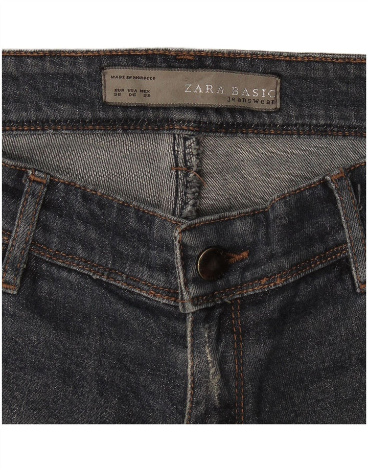 Zara Jeans Acampanados Para Mujer EU 38 Small W28 L31 Azul Marino