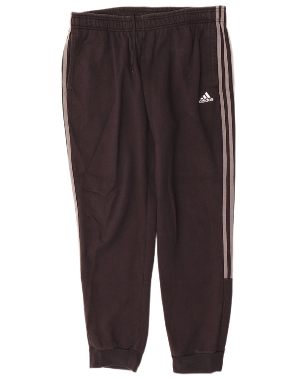 Adidas Hombre Pantalones De Chándal Joggers XL Negro Algodón