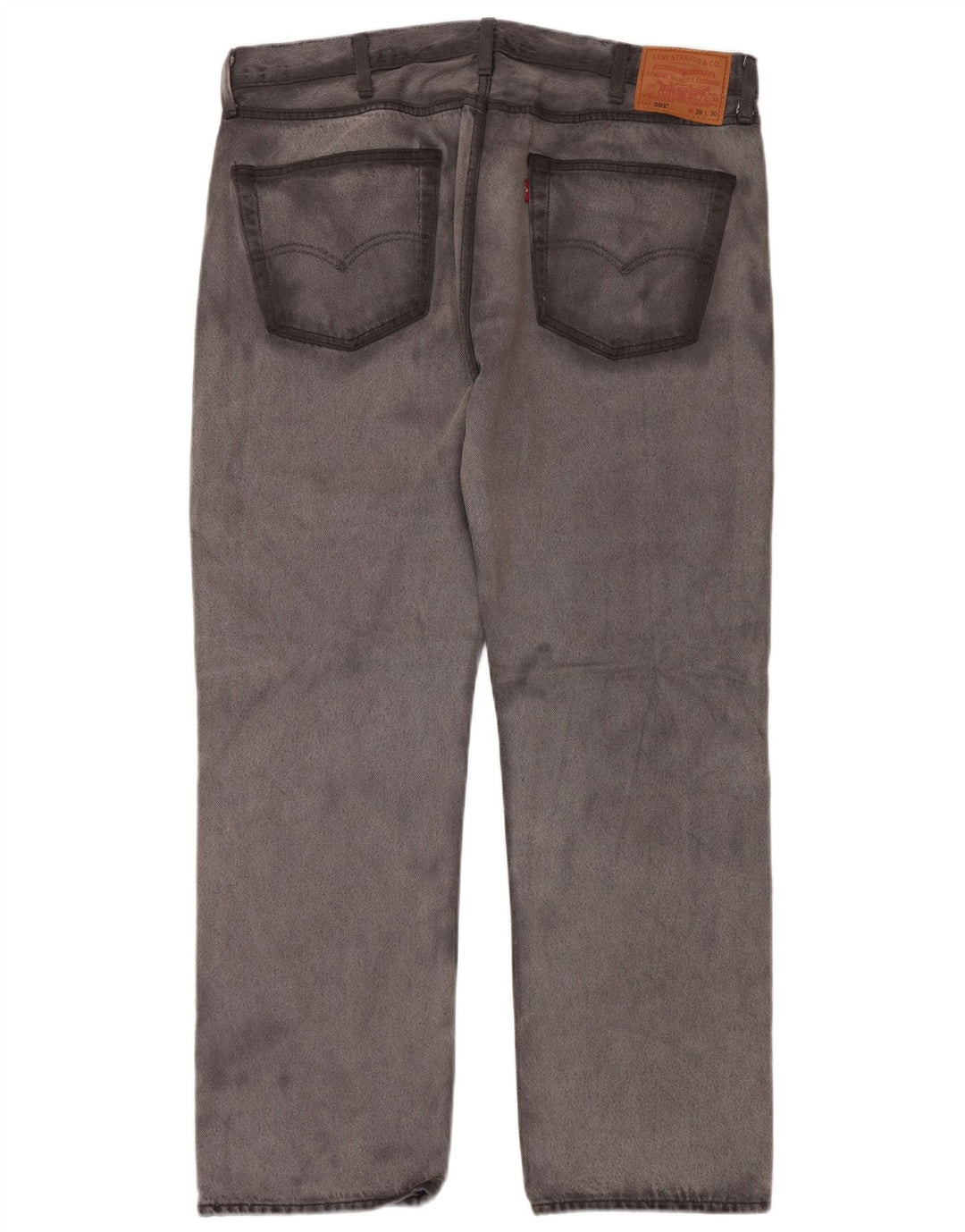 LEVI'S Jeans rectos 501 para hombre W38 L30 Algodón gris