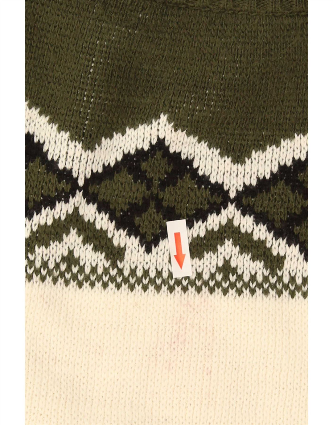 Vintage hombres gráfico tortuga cuello jumper suéter grande verde geométrico