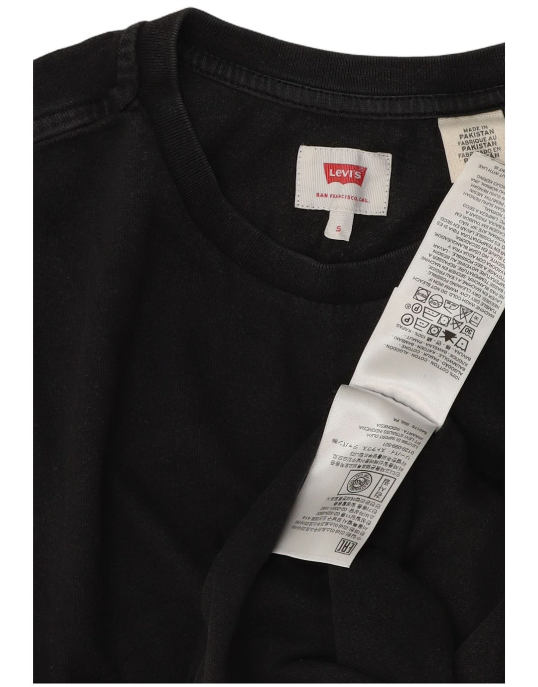 Camiseta Levi's Hombre Top Small Algodón Negro