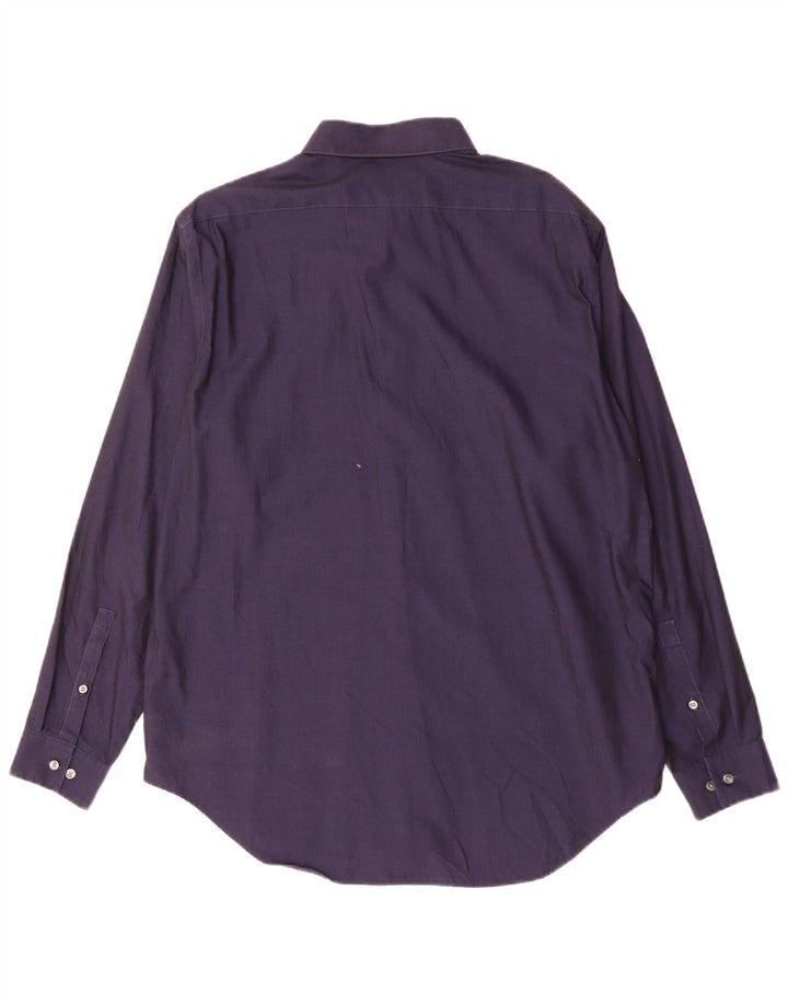 CALVIN KLEIN JEANS Camisa Slim Fit para hombre Talla 17 XL Algodón azul marino