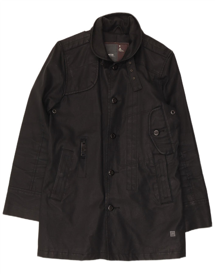 G-Star Chaqueta utilitaria para hombre UK 38 Mediana Algodón negro