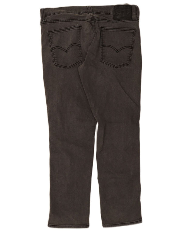 Levi's Hombre 511 Slim Jeans W34 L30 Algodón Gris